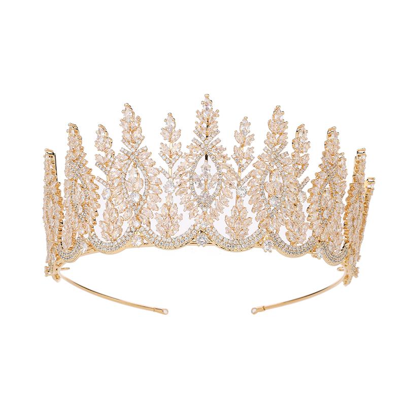 Luxury Wedding Cubic Zircon Tiaras and Crowns Wedding Tiara Bridal Crown Accesorios Para Cabello Bridal Headpieces BC6763