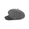 VARZAR VA Studded Wool Combo Newsboy Cap in Gray