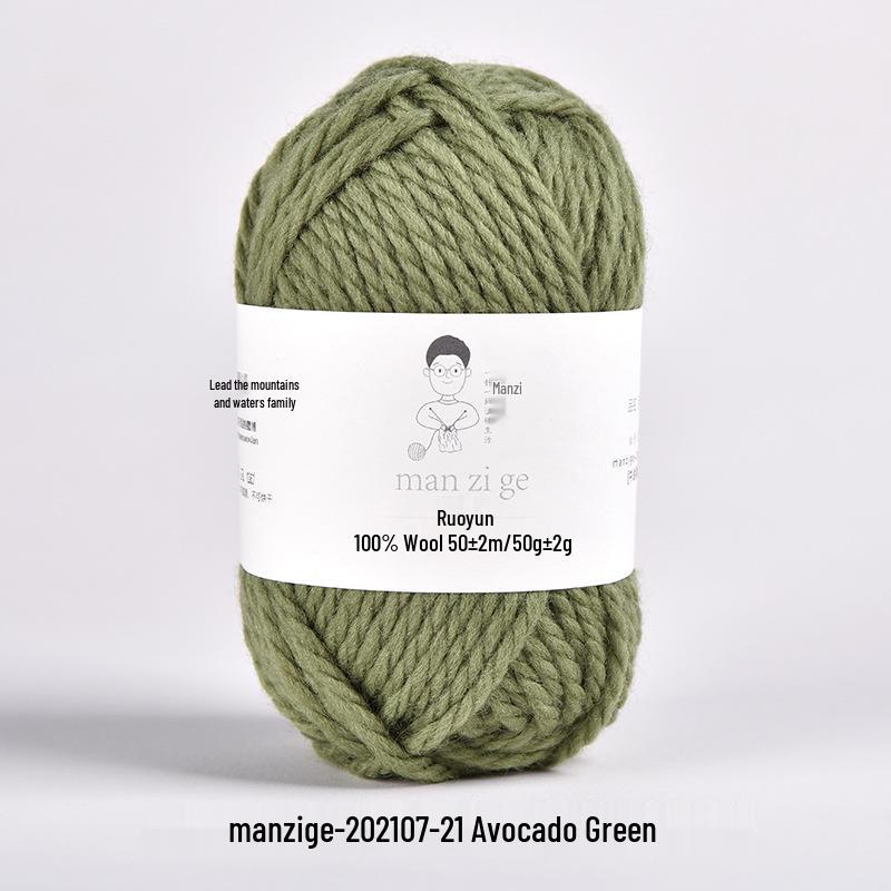 100% reine Wolle Grobgarn zum Handstricken von Mänteln, Schals und Pullovern - 5 mm dick
