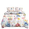 Three-Piece Cartoon Princess Powder Quilt Cover Bedding Digital Printing Kit