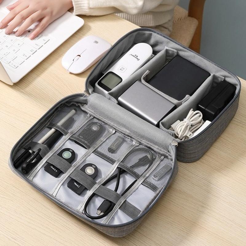 Data Cable Storage Bag Portable Travel Storage Bags for Cables Chargers Earphones Powerbanks