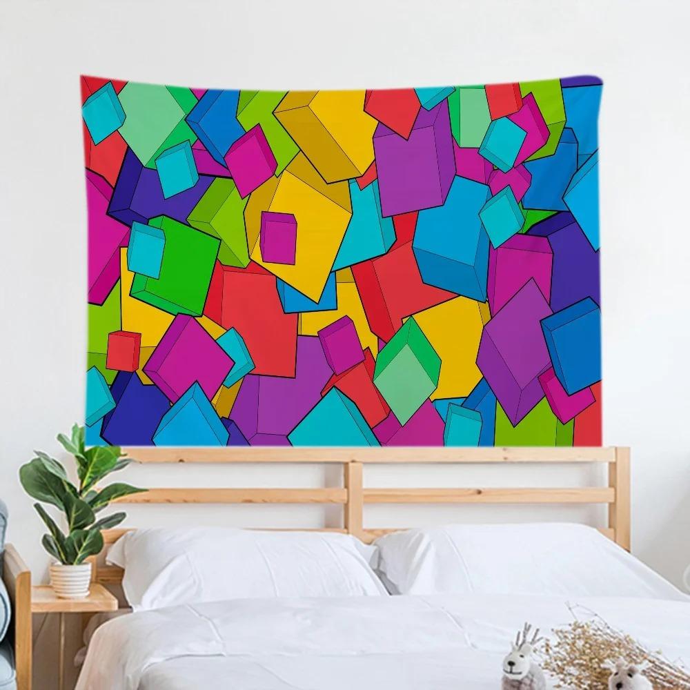 

Красочный простой гобелен для украшения офиса, гостиной, настенный гобелен для дома 100x75cm