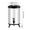 Beverage Dispenser for And Cold Drinks, Portable Milk Pail Tea Soup