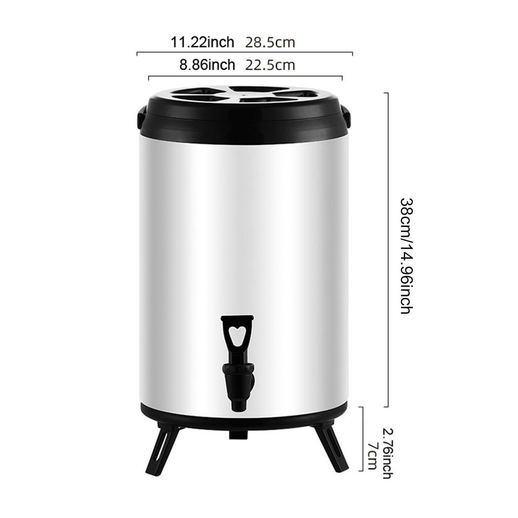 Beverage Dispenser for And Cold Drinks, Portable Milk Pail Tea Soup
