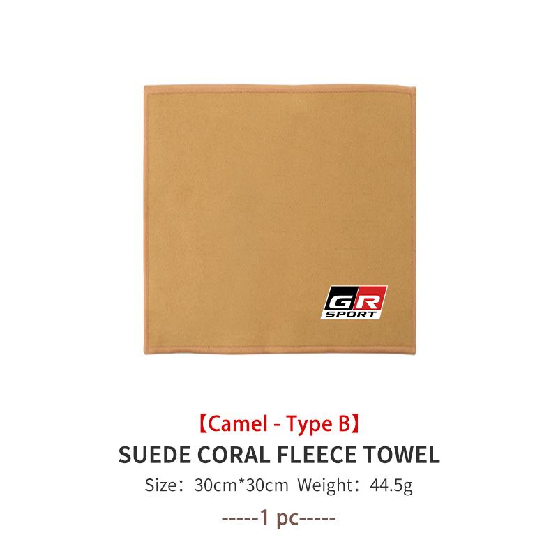 For Toyota Car Styling Wash Towel Drying Cloth High Water Absorption Cleaning Cloth GR Sport Crown RAV4 Yaris Land Cruiser
