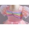 Children's Puffy Gown Dress Rainbow Mesh Tailored Cake Dress Girl's Performance Princess Dress 926  Little Girl's Favourite Dress Dresses