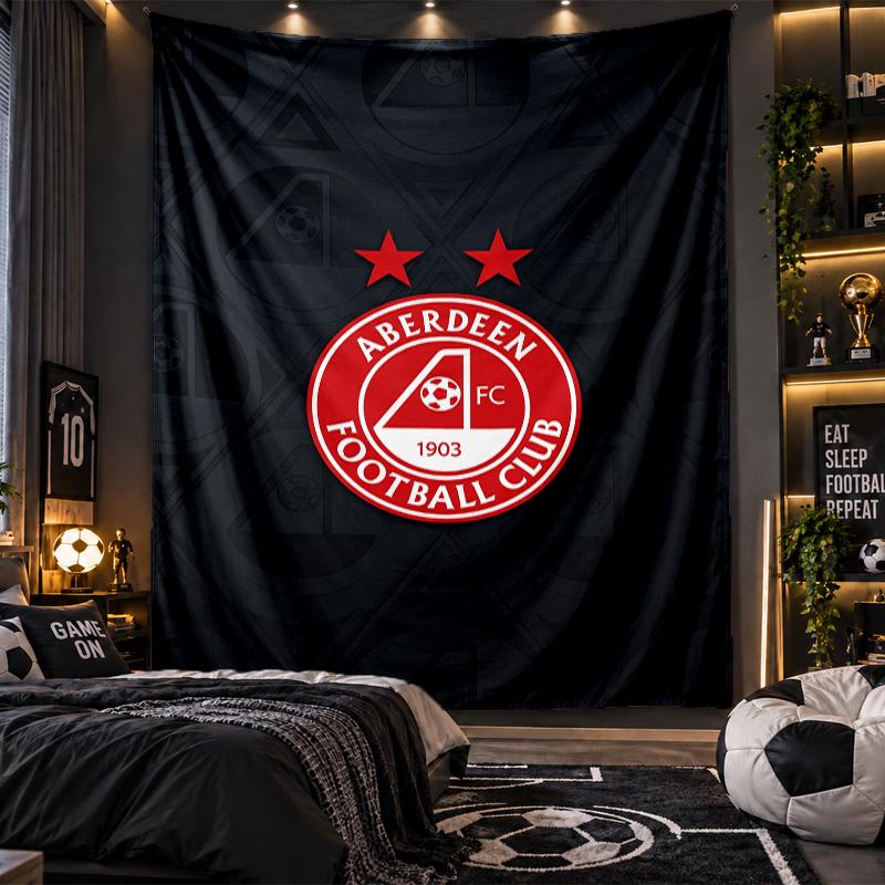 Wall Hanging Tapestry Aberdeen FC Print Cloth for Living Room Bedroom Home Decor