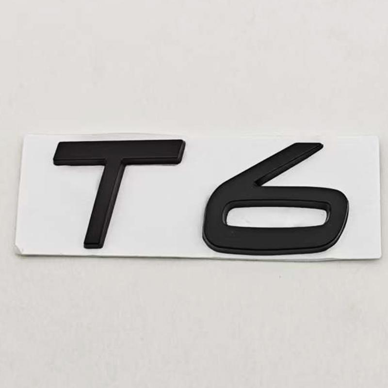 3D Metal Emblem for Car T5 T6 AWD Logo Rear Trunk Adhesive for Volvo S90 S60 V90 V60 XC90 XC60 T6 T5 AWD Accessories