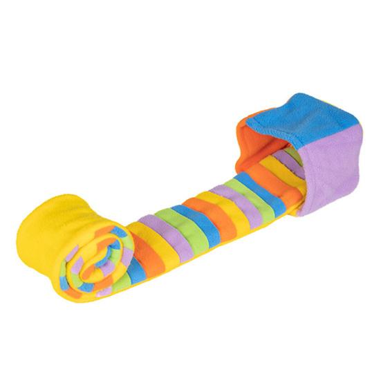 

Интерактивная игрушка-мяч для нюханья, складная игрушка для скрытия еды, устойчивая к укусам, облегчение тревоги, умственная стимуляция, игрушка-одеяло для носа для собак и домашних животных S жёлтый