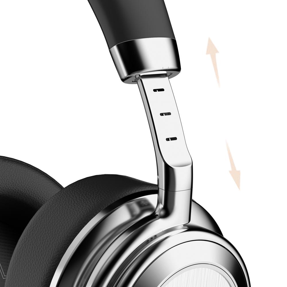 

CR-9 Metal Retro Over-Ear Wireless Headset Bluetooth-compatible 5.4 HiFi Music Gaming Headphone Silver+Brown
