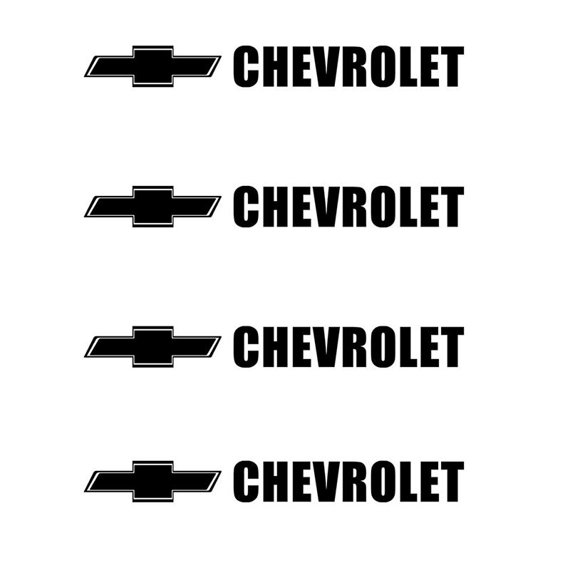 

4Pcs PVC Car Sticker Side Body Trunk Bumper Window Decoration Badge Decal For Chevrolet Cruze Malibu Captiva Suburban Camaro Z71
