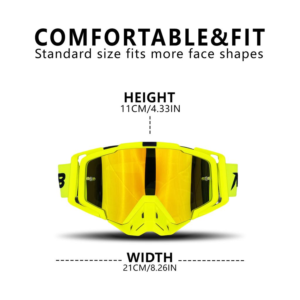High Quanlity Motorcycle Glasses Goggles Motocross Goggles Helmet MX Moto Dirt Bike ATV Ski Outdoor Sports Glass Scooter Googles