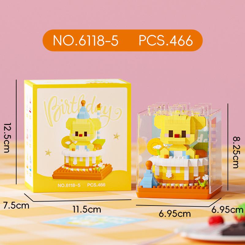 LEGO-Compatible Micro-Particle Panda Zoo Educational Assembly Toys for Kids