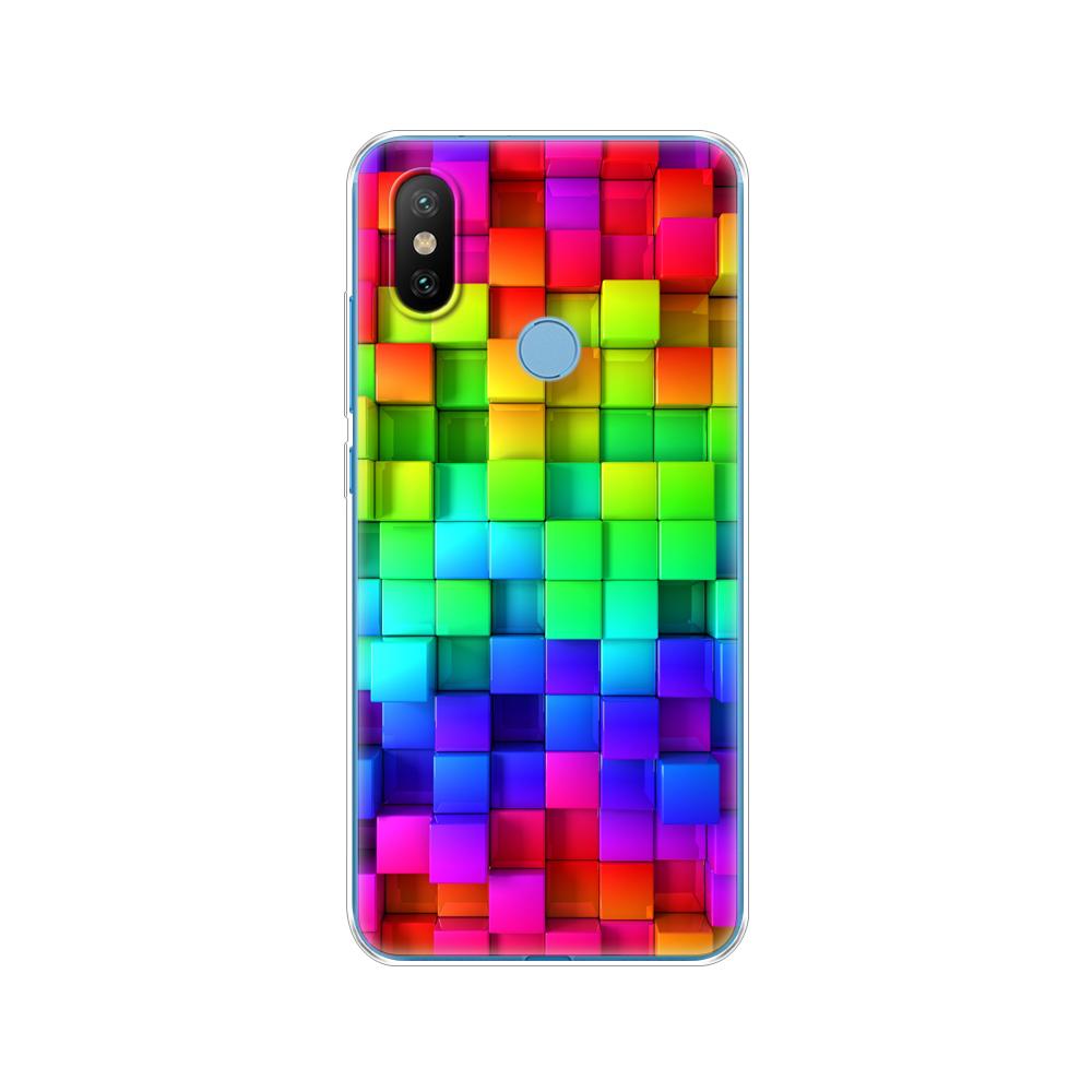 Xiaomi mix 2s için silikon kılıf xiaomi mi mix 2s için yumuşak kılıf kapak mix 2 s arka kapak koruyucu baskı coque