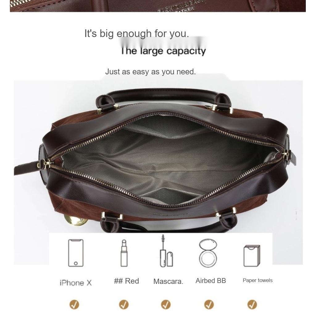 Tote Bag Women Faux Leather Large Capacity Daily Commute