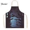 Creepy Butcher Apron Halloween with Realistic Blood Stain, Washable Protective Work Apron, Waterproof Cooking Horror Costume Prop for Cosplay Parties