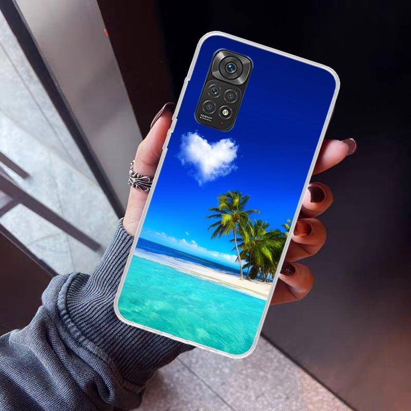 Summer Beach Sunset Sea Palm Tree Phone Case for Xiaomi Redmi Note 15 14 14S 13 12 12S 11 Pro Plus 11E 11T 11S 10S 5G Soft Cover