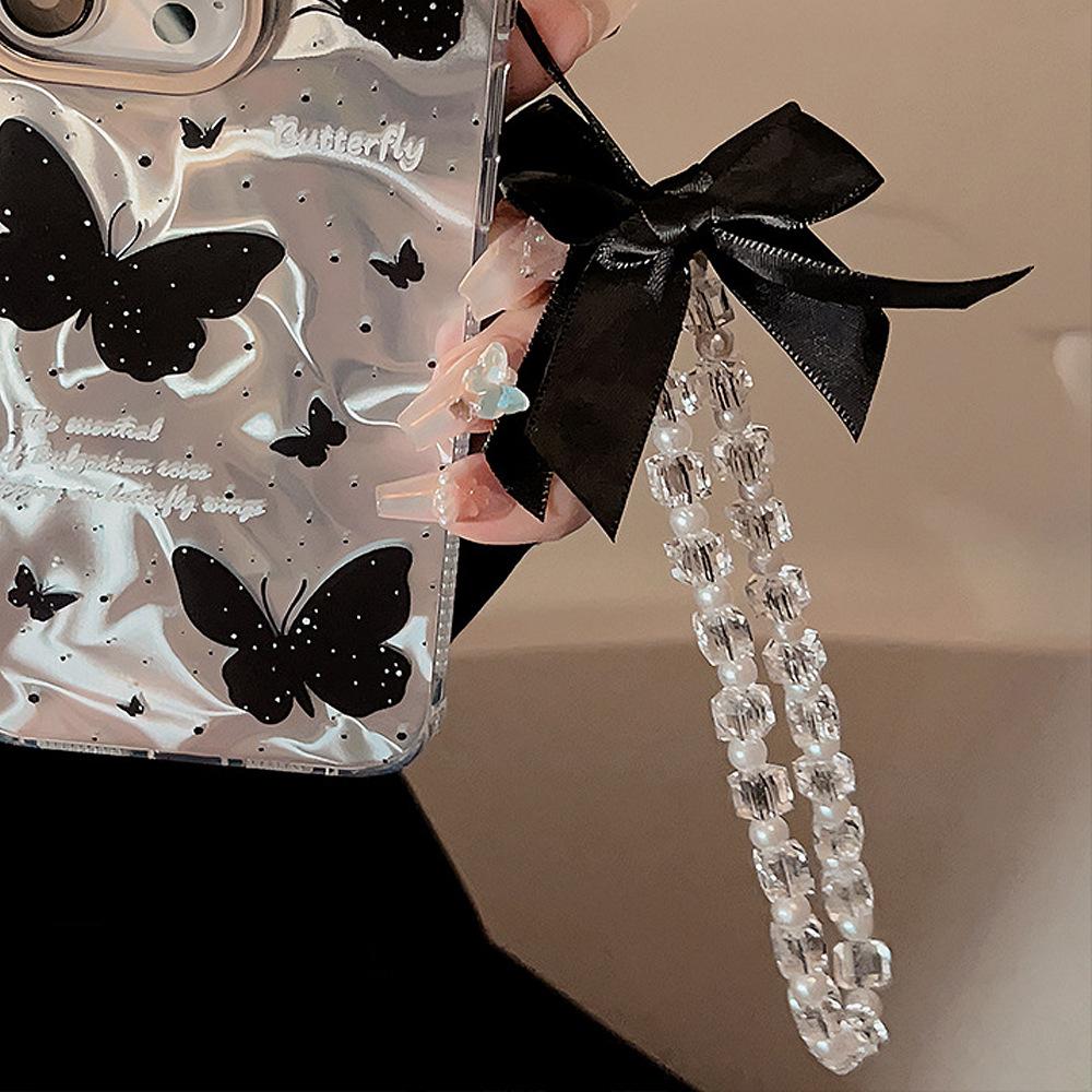 Colorful Chain Mobile Phone Case Lanyard for Apple/For Huawei Portable Wrist Strap Rope Personalized Ins Dopamine Pendant