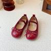 Girls Round Toe Soft Sole Princess Leather Shoes Kids Children Casual Single Shoes