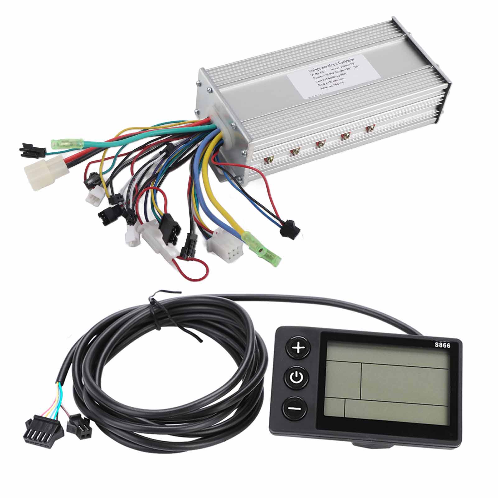 

Waterproof LCD Display Panel Electric Bicycle Ebike Scooter Brushless Controller Kit(1000W 48V )