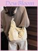 Nylon Casual Crossbody Bag For Women With Drawstring Closure For Daily Use