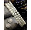 Beautiful Pearl Multilayer Beaded Choker Necklace Set for Women