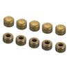 4mm Light Fixture Replacement Hardware, Screw Cap 10-Piece Knurled Female-Thread Fastener Pack for Ceiling and Wall Fixture Service