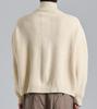 Beoteunseoul Loose Fit Half-Zip High-Neck Knit (Light Beige)