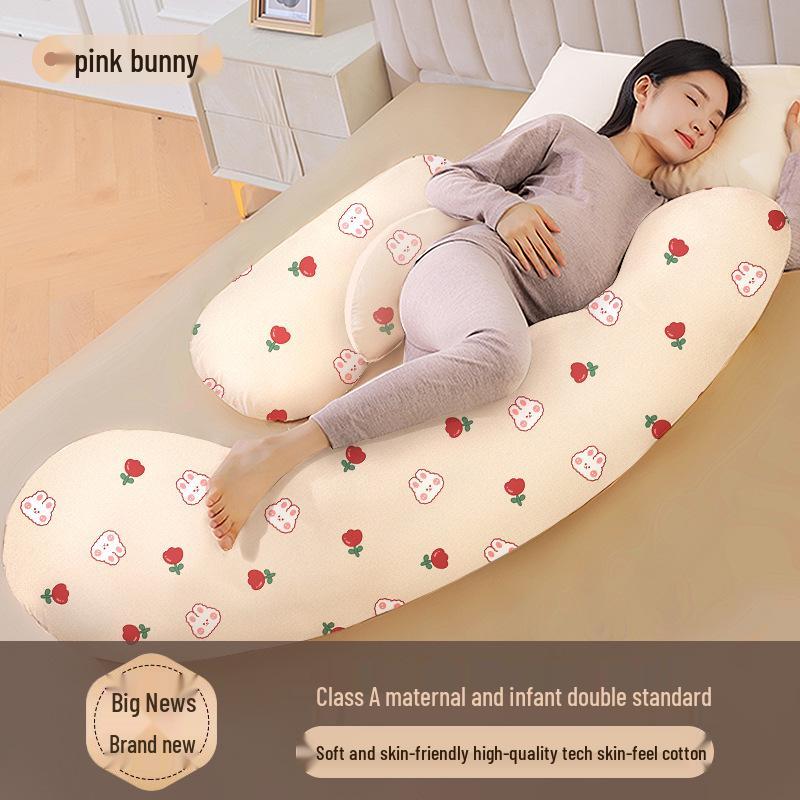 U-Shaped Multifunctional Pregnancy Pillow for Back and Belly Support