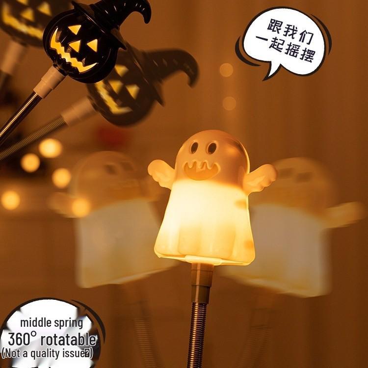 Light-Up Halloween Pumpkin Lantern Stick - Children's Dress-Up and Decor Toy