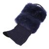 Winter Women Warm Faux Fur Crochet Knit Leg Warmers Boot Socks Toppers Cuffs