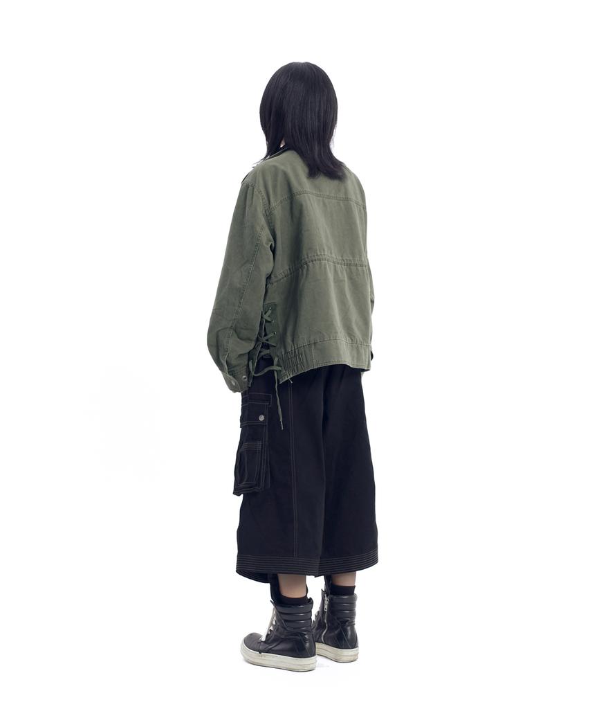 Aakam Nova Drawstring Field Jacket (Khaki)