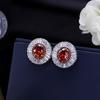 High-End Temperament Ladder Square Zircon Ear Jewelry, Quality Assurance, Anti-Allergic