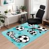 Custom Name Soccer Printed Carpet, for Office Chair Living Room Bedroom Kitchen Room Decor Gifts.