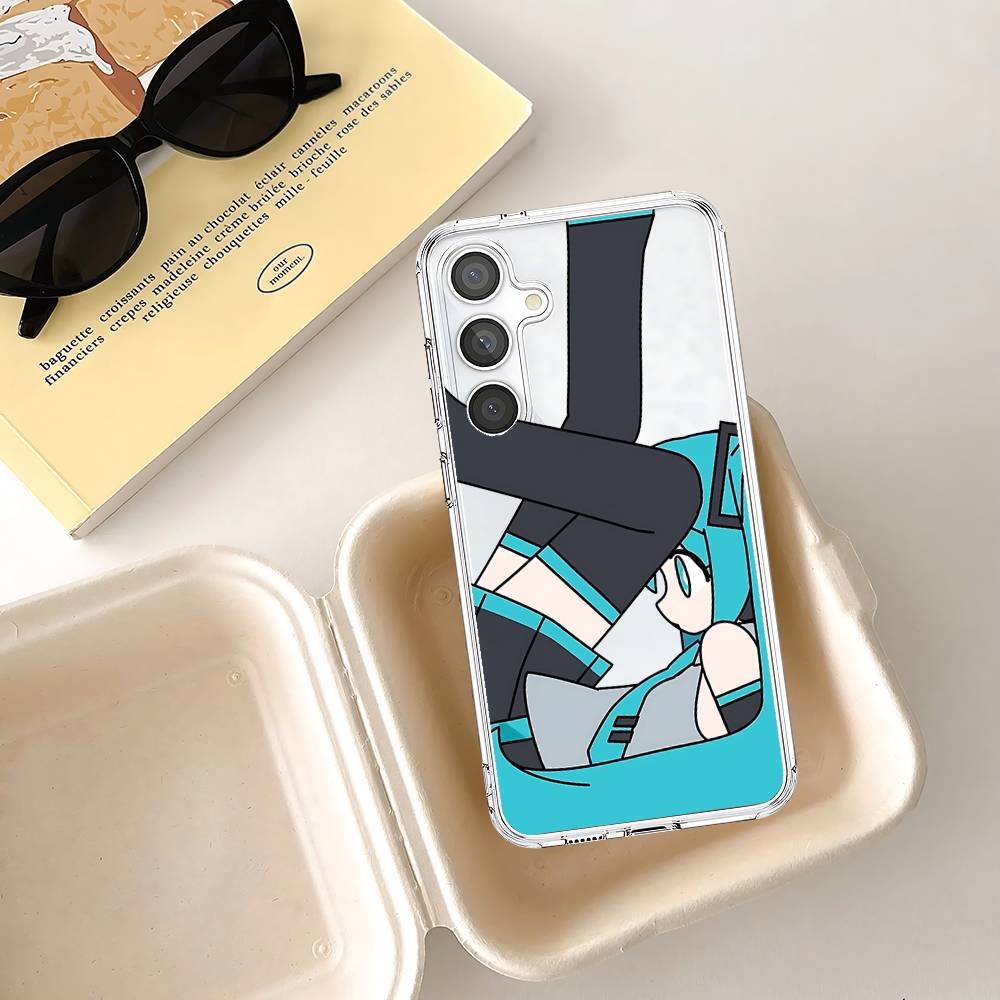 Kawaii H-Hatsune Miku-S Phone Case For Samsung Galaxy S25 S24 S23 S22 S21 FE Ultra Plus A32 A53 A13 A31 Soft Cover