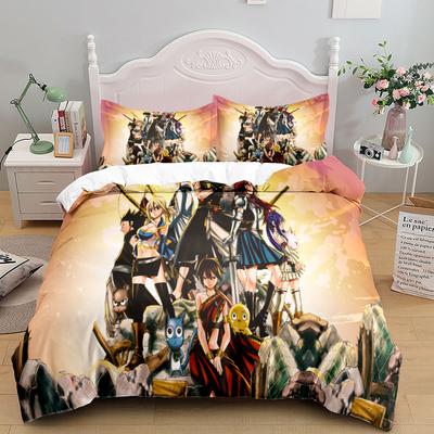 Passionate Natsu Comics Duvet Cover Set Usa King Queen Double Full Twin Single Size Kids Bed Linen Set