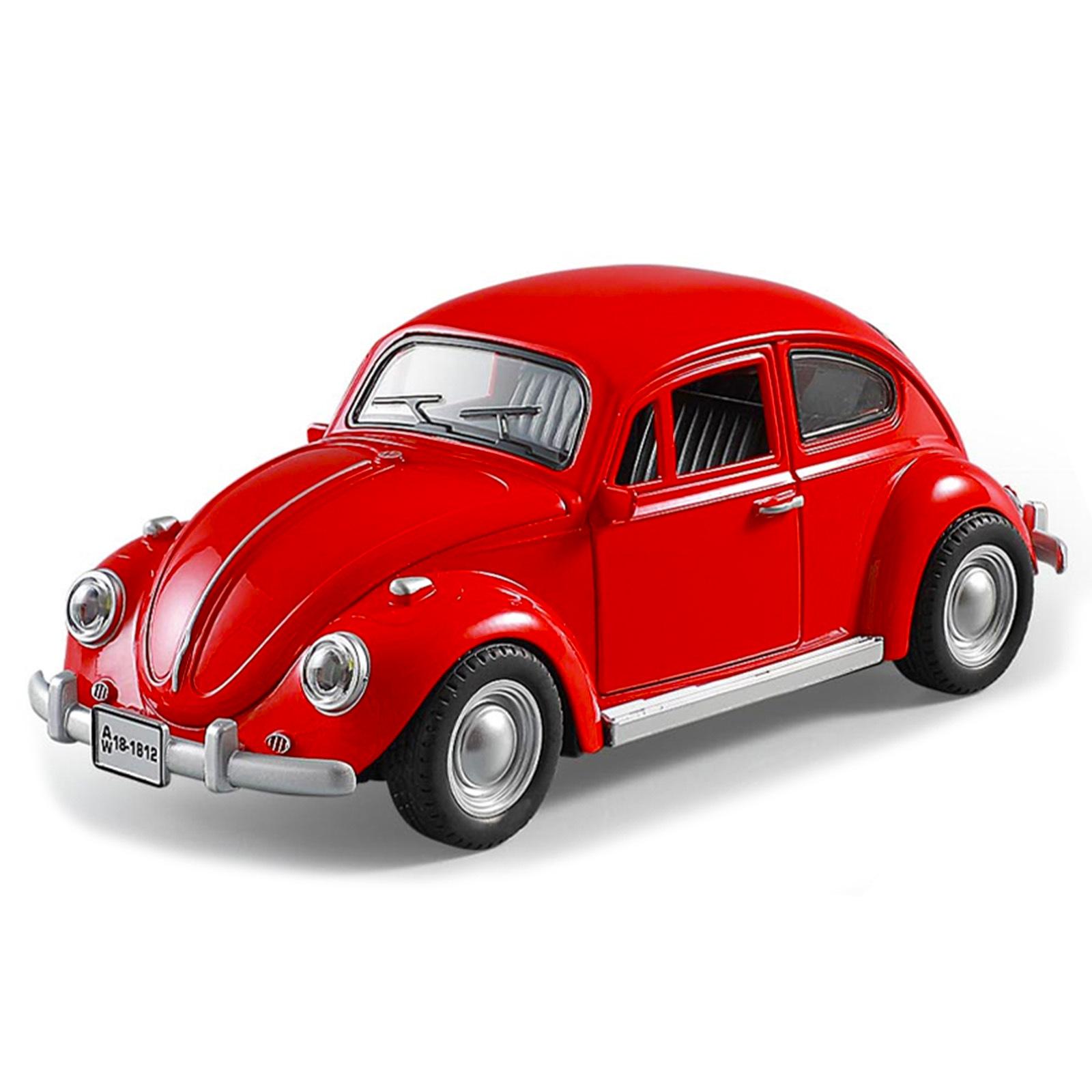 

1/18 Модель автомобиля из сплава Жук Литые металлические Классические автомобили Модель автомобиля Высокая симуляция Звук Свет Коллекция Детские игрушки Подарок