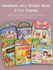 Reusable Sticker Books for Kids, 6 Sets Travel Removable Toddler Sticker Books for 3 4 5 Year Old Girls Boys Birthday Gifts Educ