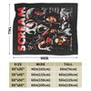 Scream Movie Horror Warm Blanket  Children Plush Throw Blanket Novelty Outdoor Flannel Bedspread Sofa Bed Cover