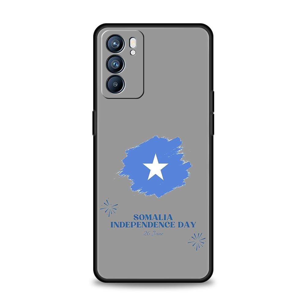 Funda de Teléfono con Bandera Nacional de Somalia Para Oppo Reno14 Reno13 Reno12 11 F 10 Find X5 X9 Pro A54 5G A53 A9 A16 A78 4G A80 A98 Cubierta