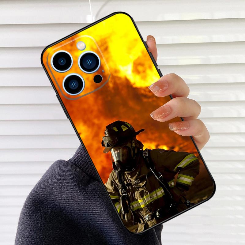 

Firefighter Heroes Phone Case For iPhone 17 16 15 14 11 12 13 Pro Max Mini 15 16 Plus 16e 17Air Cover Fundas iPhone 15 Pro