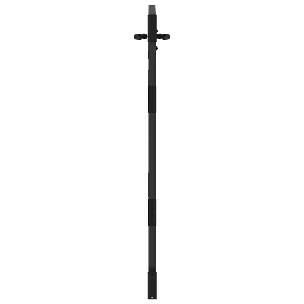 Garden Gate Black 85 X 125 Cm Powder Coated Steel