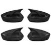For Mazda 6 Atenza 2018- 3 Axela 2014-2018 ABS Car Rearview Side Mirror Cover Wing Cap Exterior Door Trim Adhesive Sticker