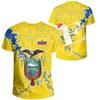 Hip Hop T Shirts Men Women Ecuador Flag Casual Tee Shirt Ecuadorian National Emblem 3D Printed Breathable Short Sleeve Gym Tops