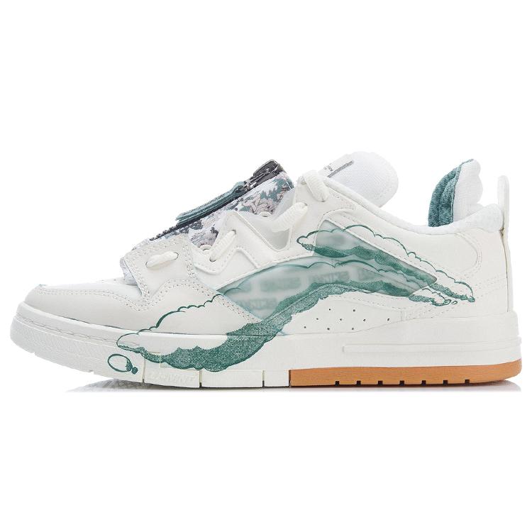 

Li Ning Wave PRO Skateboard Shoes Women s Low top White/Green AECR046-1 36