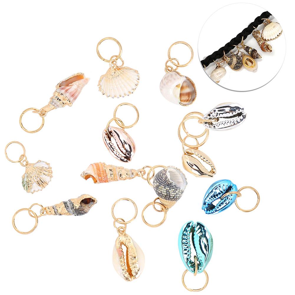 Hair Braid Rings Dreadlocks Ring Shell Hair Ring DIY Hair Decoration Accessories