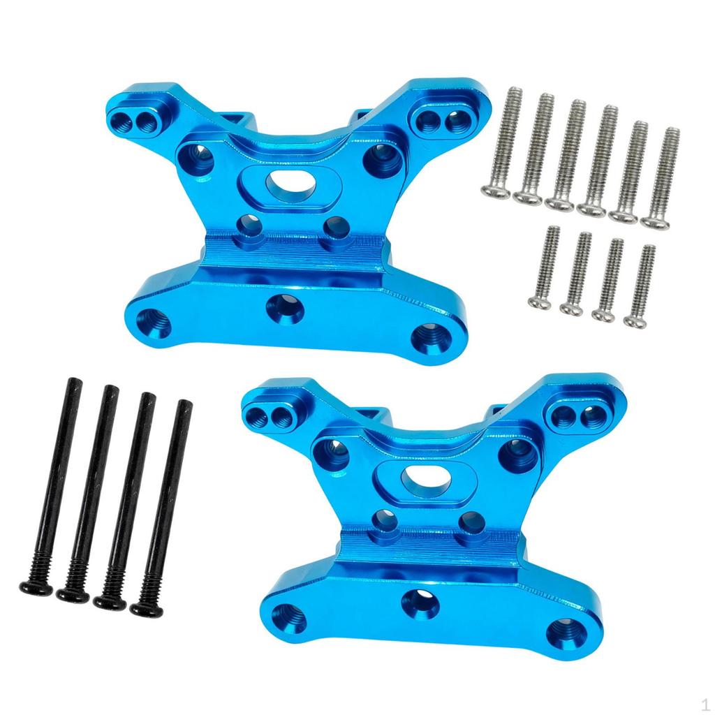 2 Aluminum Alloy Shock Absorber Mounts for 1:16 Scale RC Cars. Easy Installation. Directly Replaces