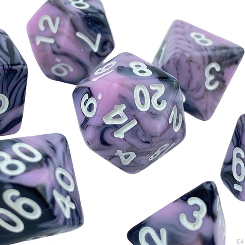 Acryl Würfel, D8 D10 Würfel Spiel Unterhaltung für Erwachsene