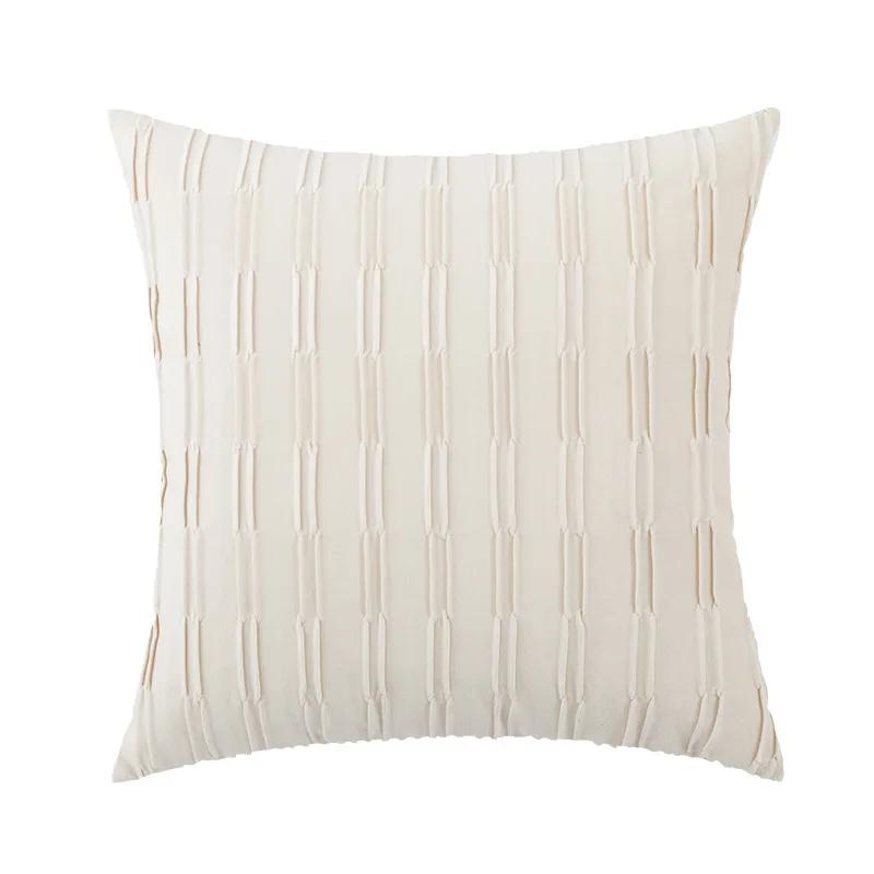 

Fabric Pillow Cover Modern Patchwork Soft American Art Style Home Decorate Bedroom Sofa TV Cushion Waist Pillow Without Core NEW Pillow Case