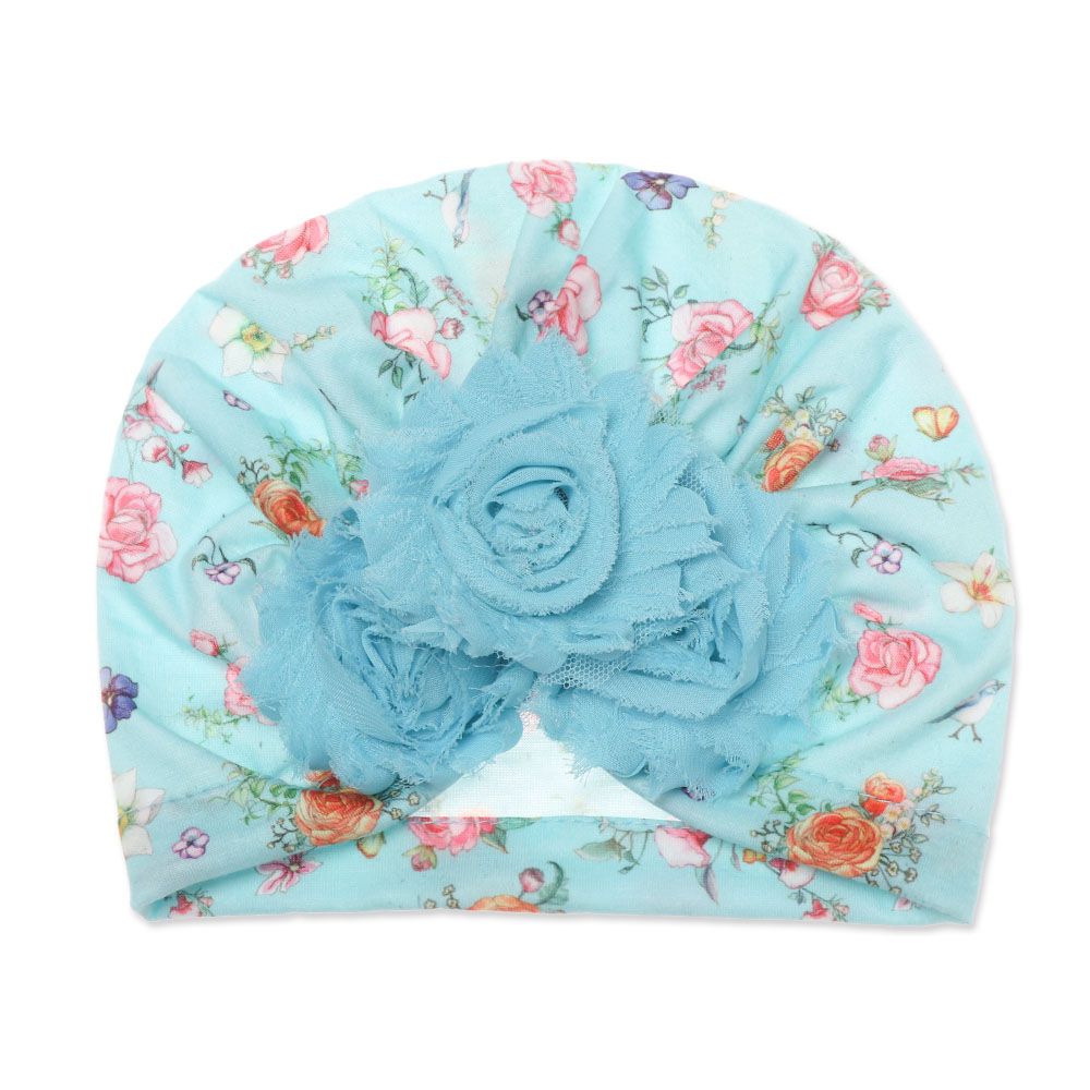 Roztomilý Sweety Dětský Opalovací krém Dětský Květinový Turban Klobouk Elastická Květinová Čelenka Mašle Vlasová čelenka Čepice